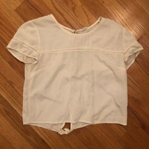 Cream blouse